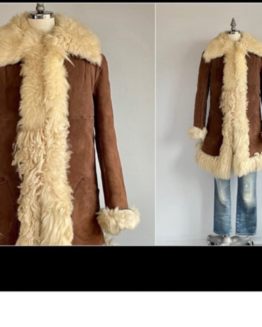 Vintage (1960’s) Fur Penny Lane Coat - Image 2