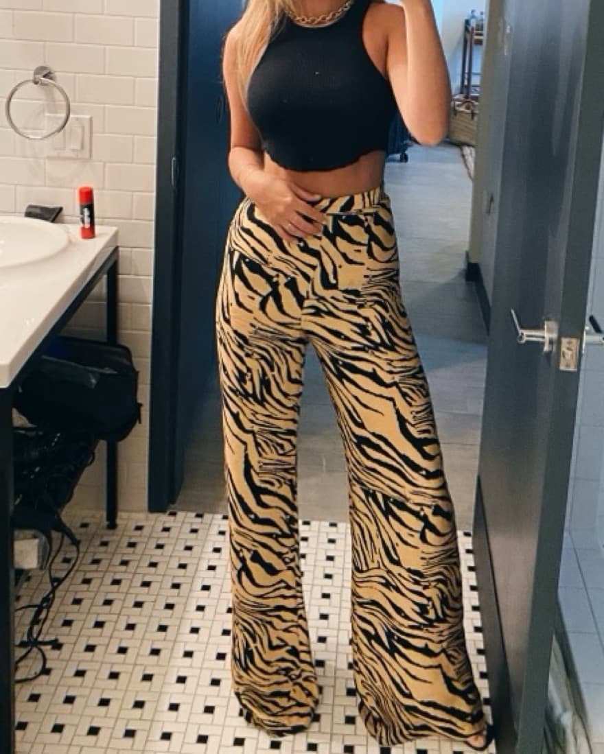 Usisi Sister Antonia Tiger Print Pants - Image 2