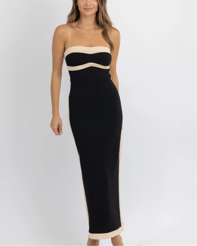 L’Abeye Strapless Midi Dress - Image 1