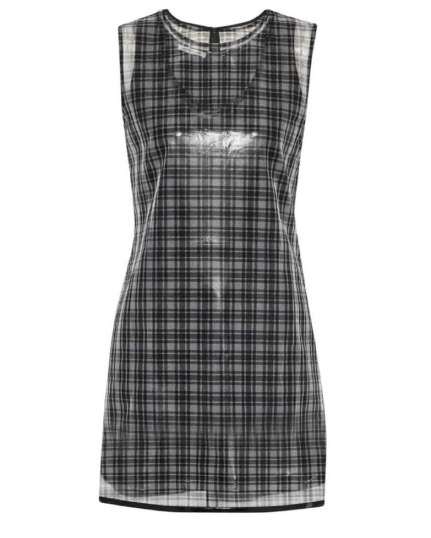 Helmut Lang Layered Checkered Gazar Dres - Image 1