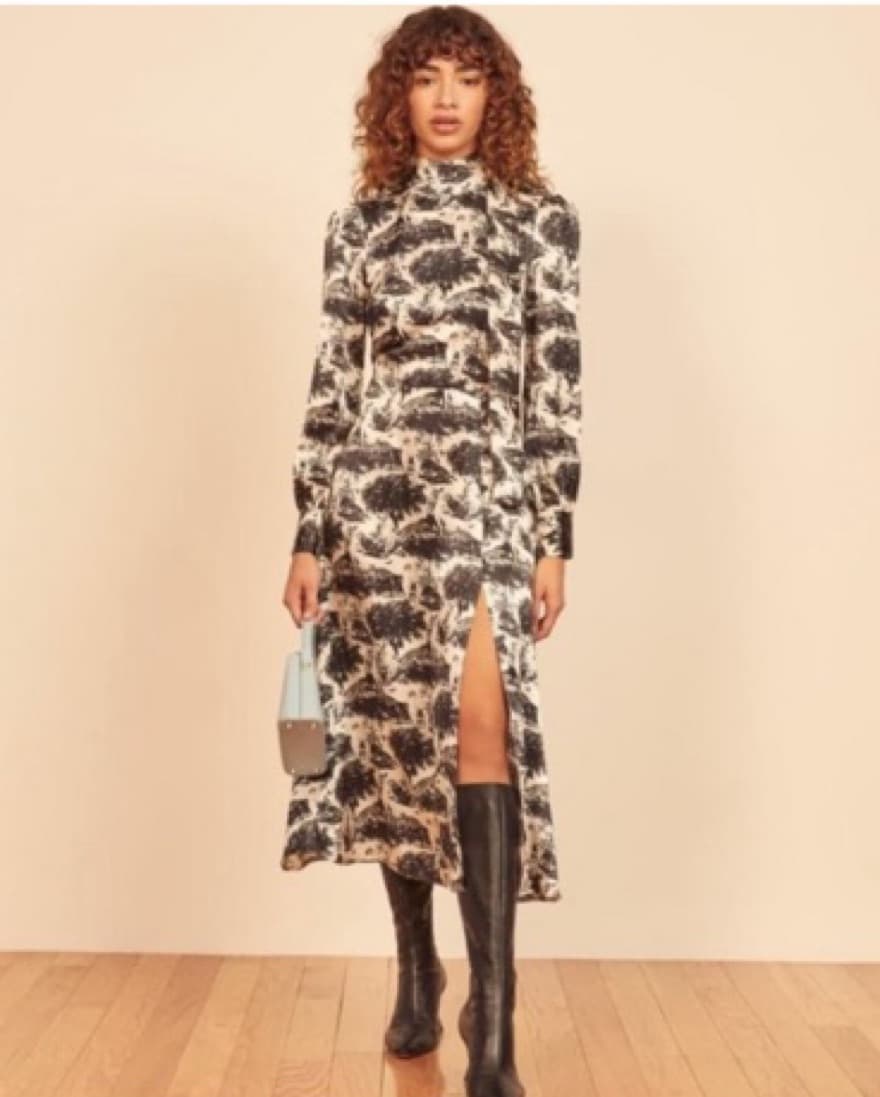Reformation maple Silk Dress In Elysian - Image 1