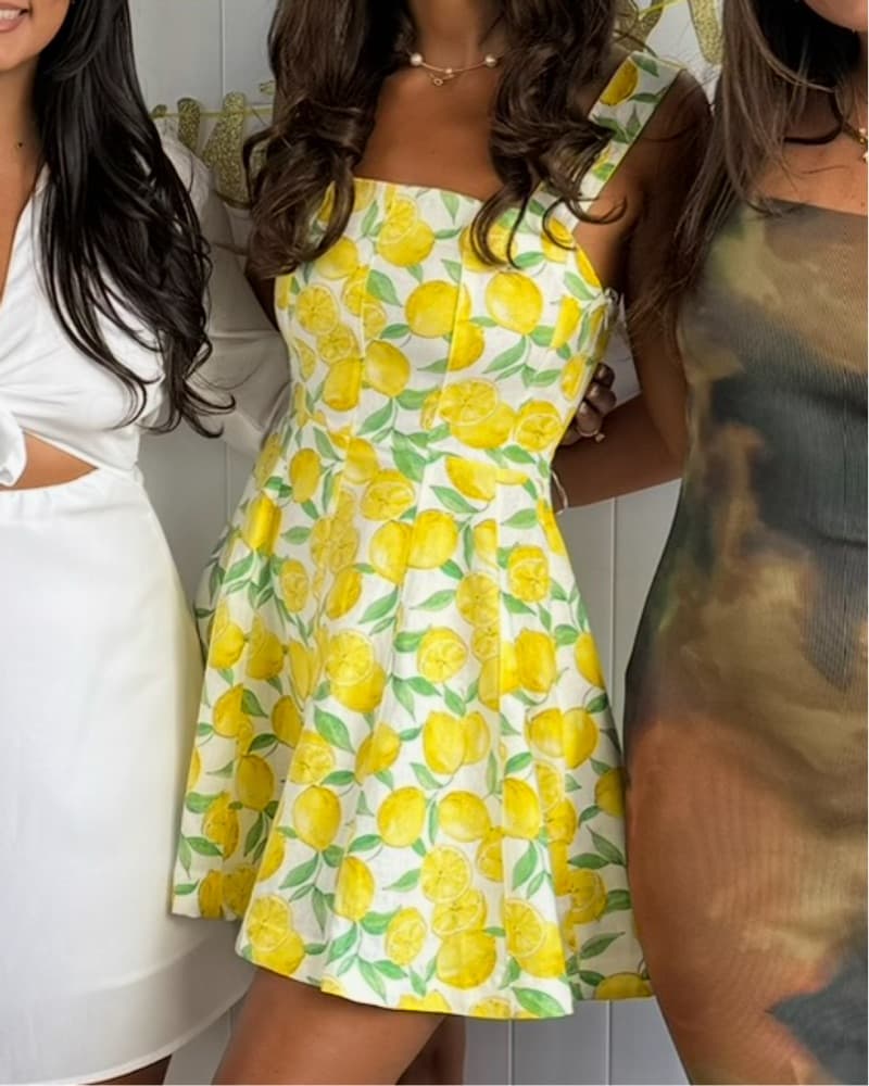 Short Lemon Dress  - Image 1