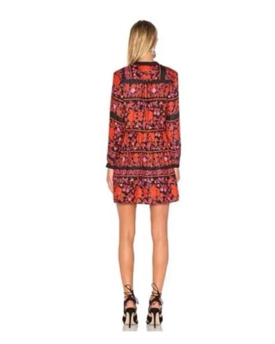 Floral Long Sleeve Mini Dress - Image 4