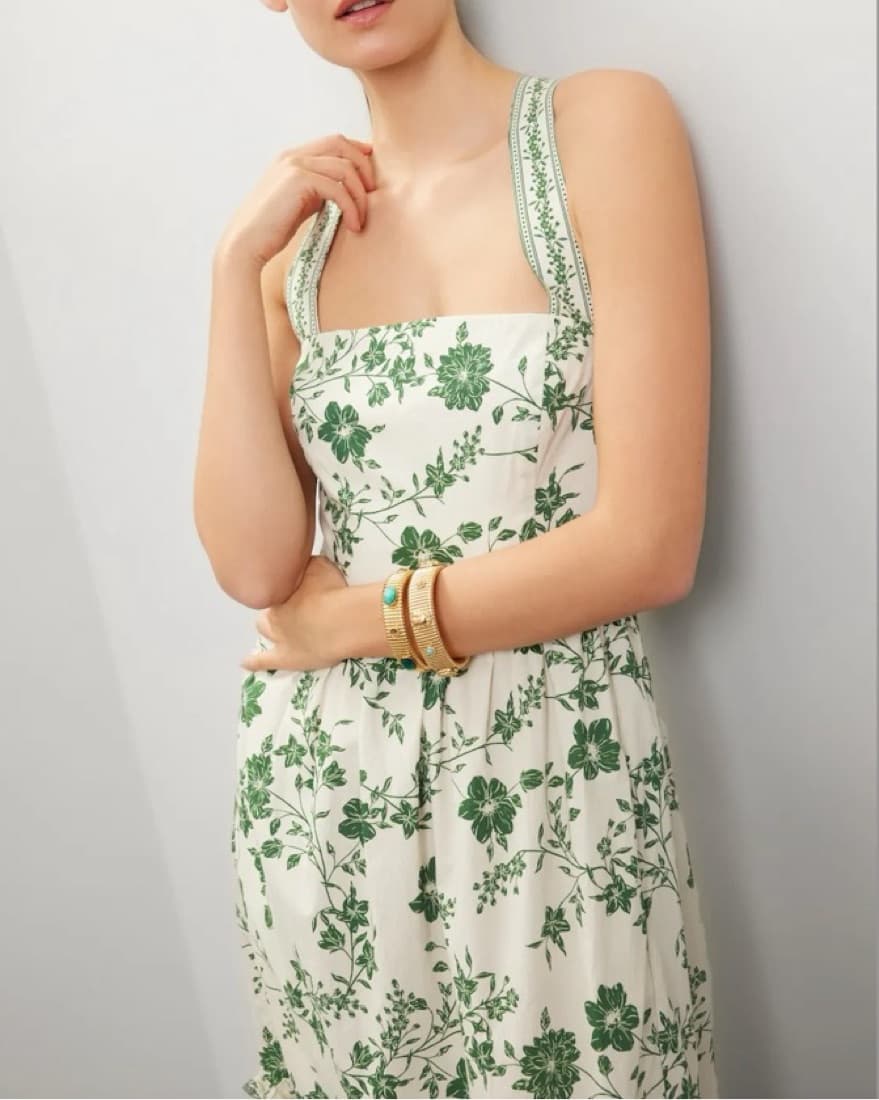 Cara Cara Greent Print maxi  - Image 3