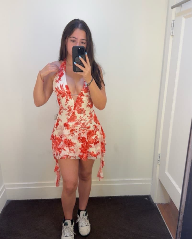 Floral Short Dress - Image 3