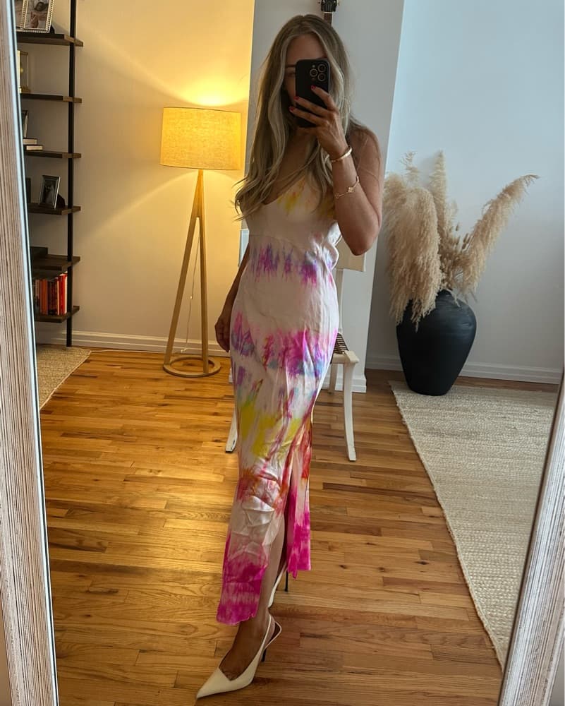 Tie Dye Silk Dress - Image 1