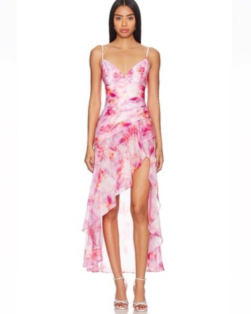 Bardot Sorella Dress - Pink Tie Dye - Image 2