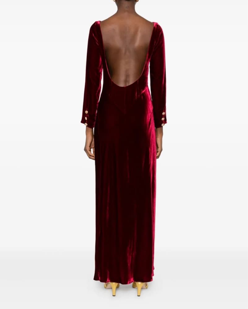 RIXO Devina Long Sleeve Maxi Dress - Image 3