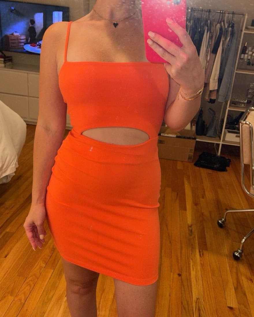 Susana Monaco salmon dress - Image 2