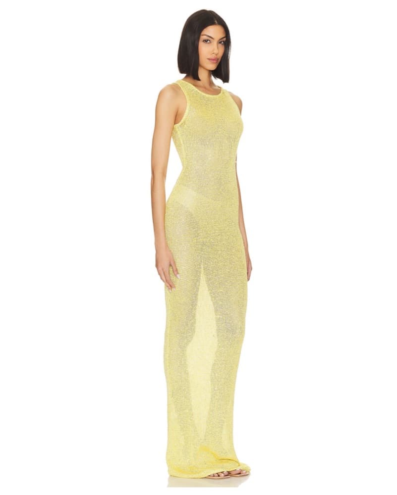 Natalia Dress - Chartreuse Sequin  - Image 2