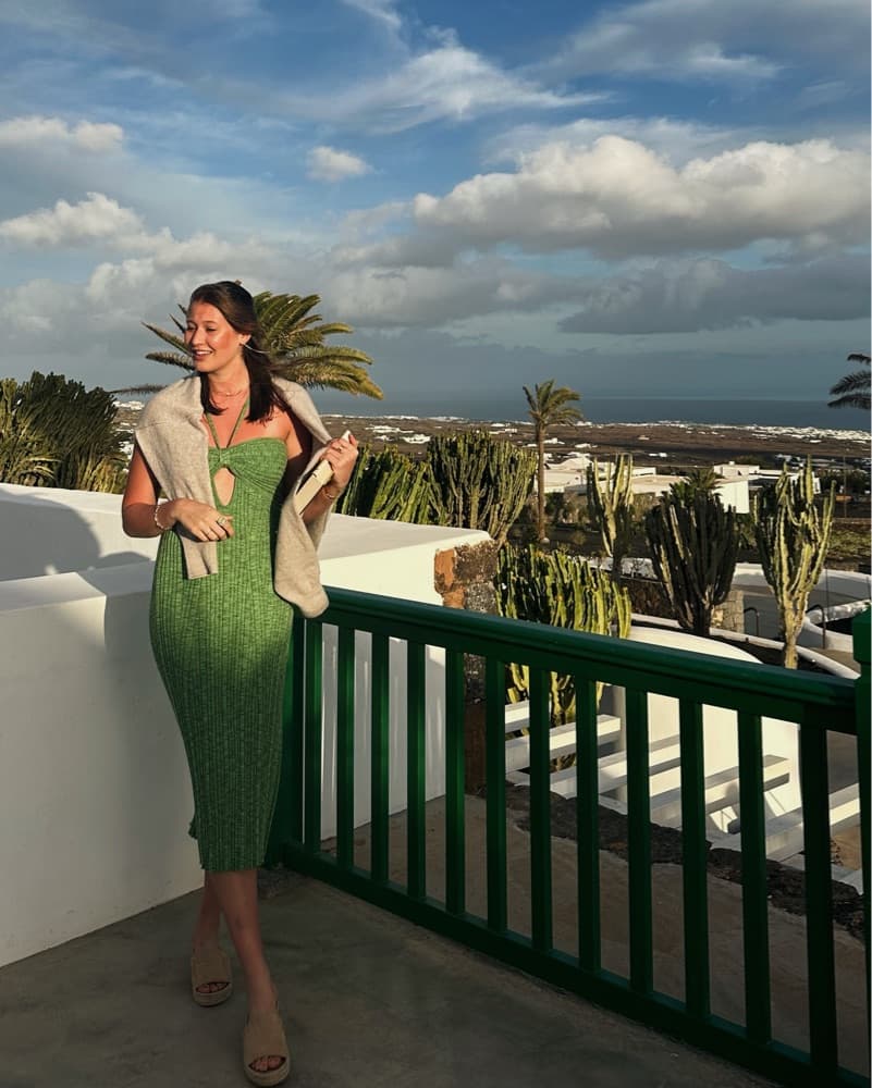 Cult Gaia Emerald Knit Dress - Image 4
