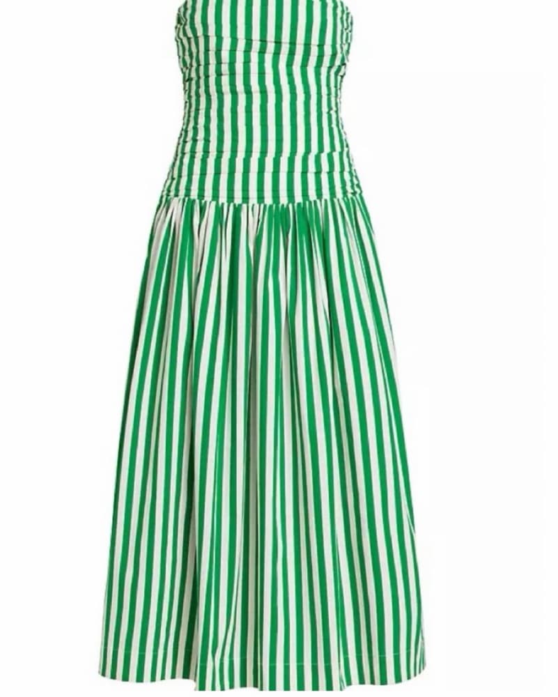 Rhode Selma midi stripe Dress  - Image 1