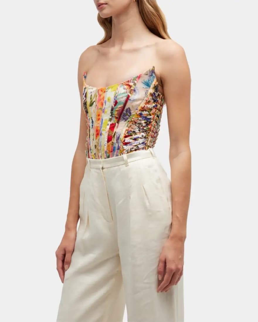 Zimmermann Floral Corset Top - Image 3