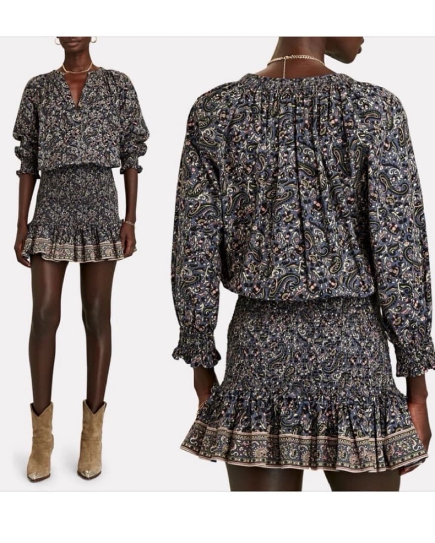 Veronica Beard Floral Cotton Dress  - Image 1