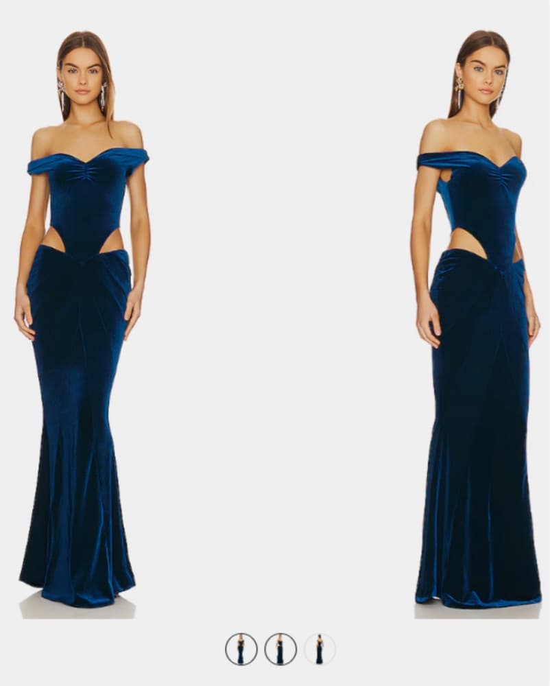 Retrofete Velvet dress - Image 1