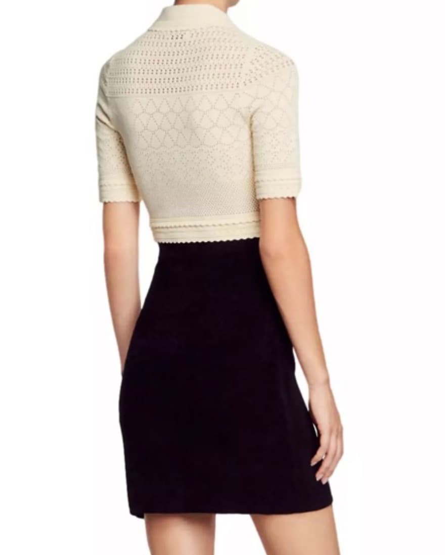 Sandro Two-Tone Dress  - Image 3