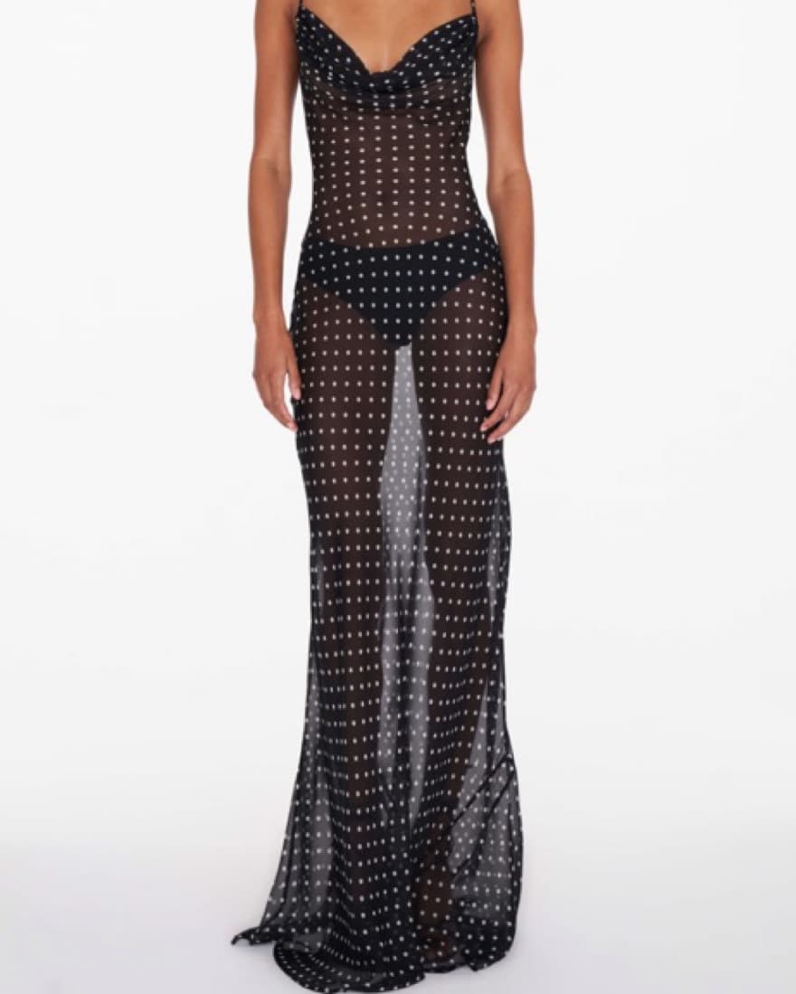 Rat And Boa Polka Dot Dress - Image 1