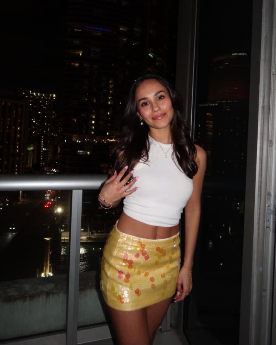 Danielle Guizio Paillette Skirt - Image 1