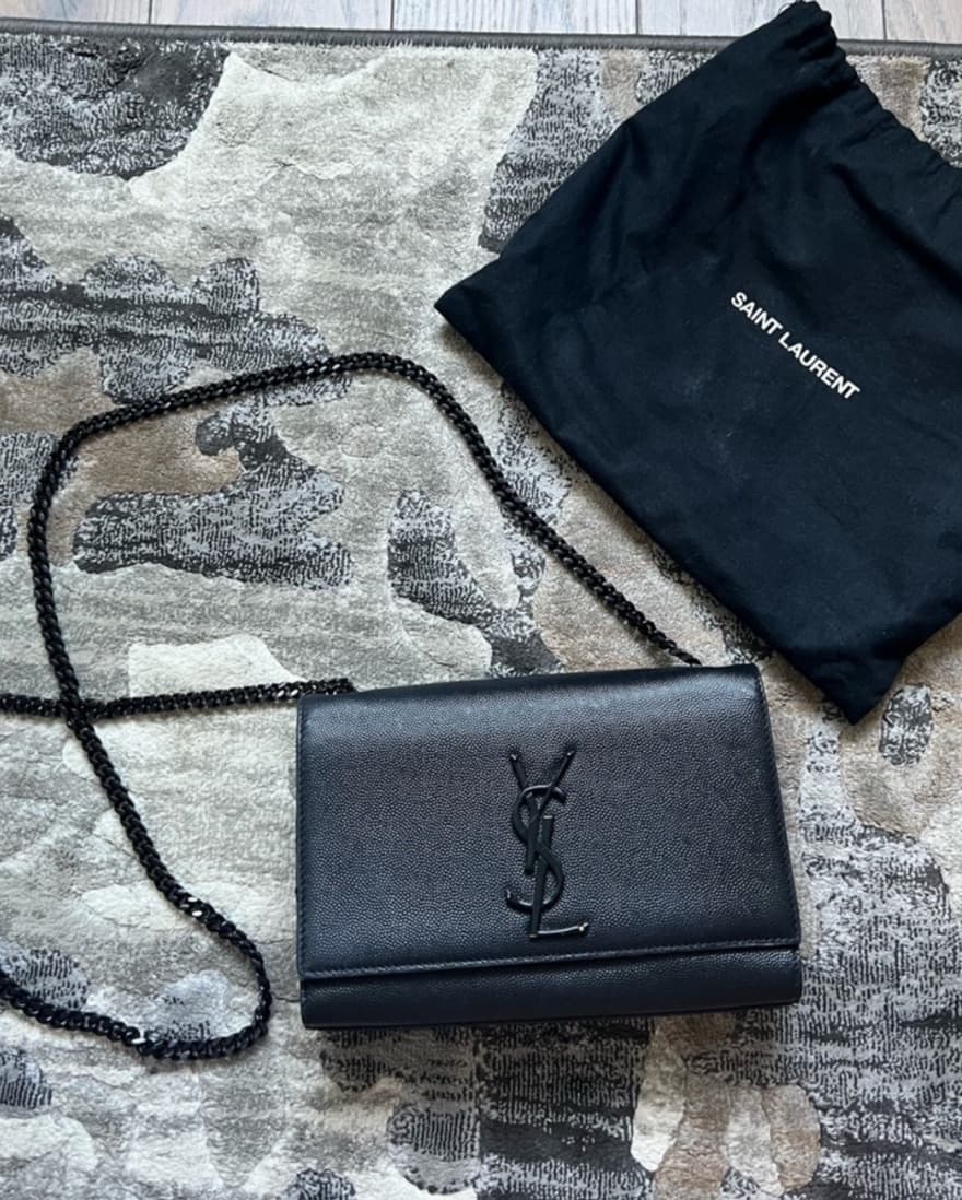 YSL Small Kate Black On Black  - Image 1