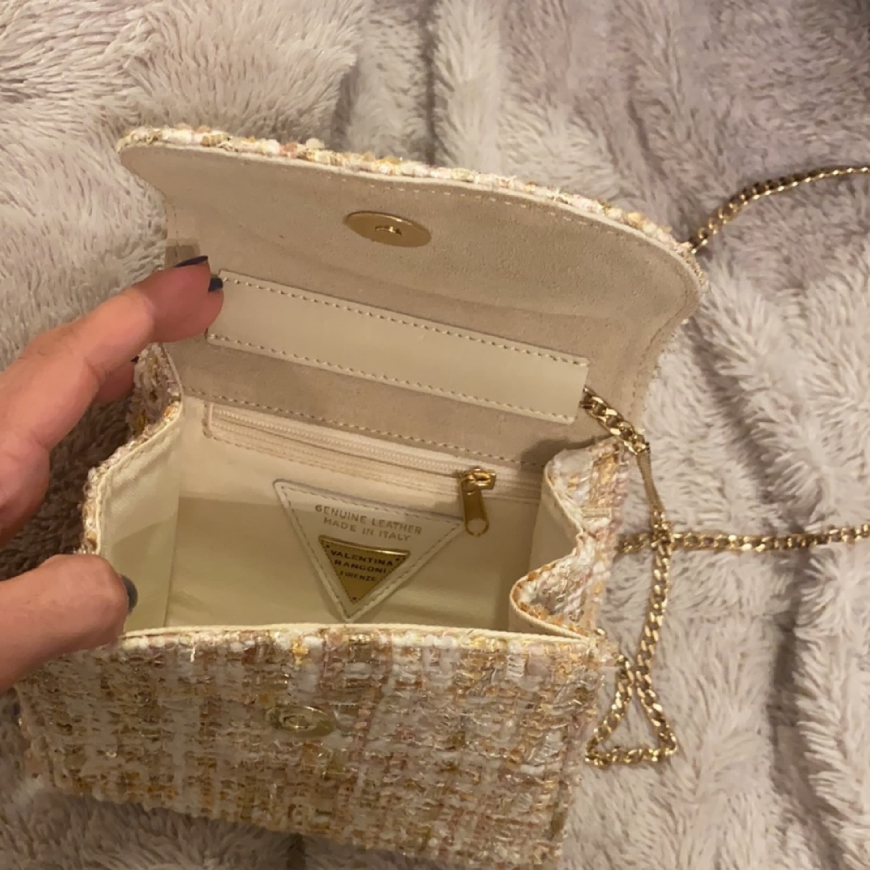 Valentina Rangoni tweed chain crossbody  - Image 4