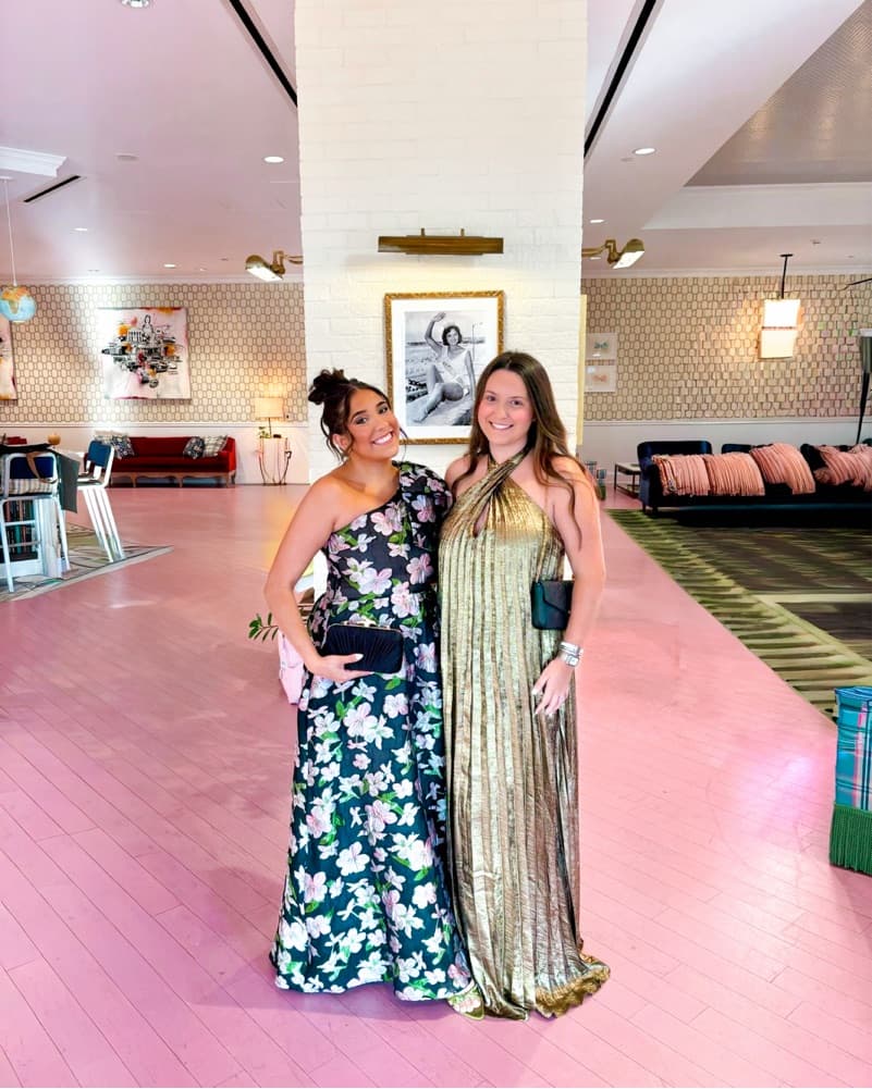 Floral Black Tie Gown  - Image 1