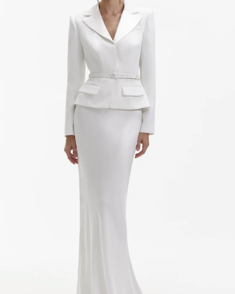 Self Portrait White Maxi Dress - Image 4