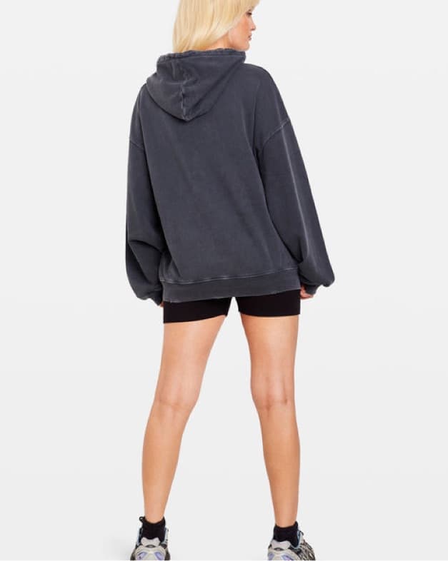 Anine Bing Washed Black Hoodie - Image 2