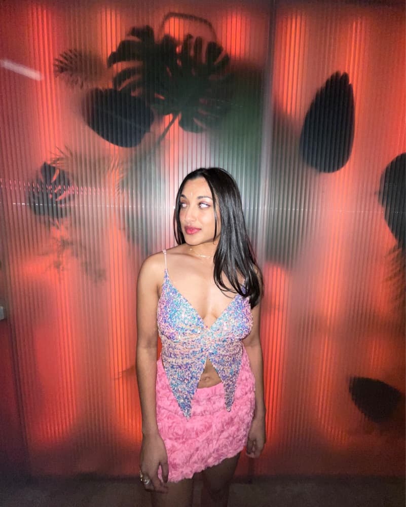 Pink sequin butterfly top 🌸  - Image 1