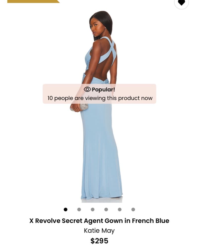 Blue bridesmaids dress - Image 2