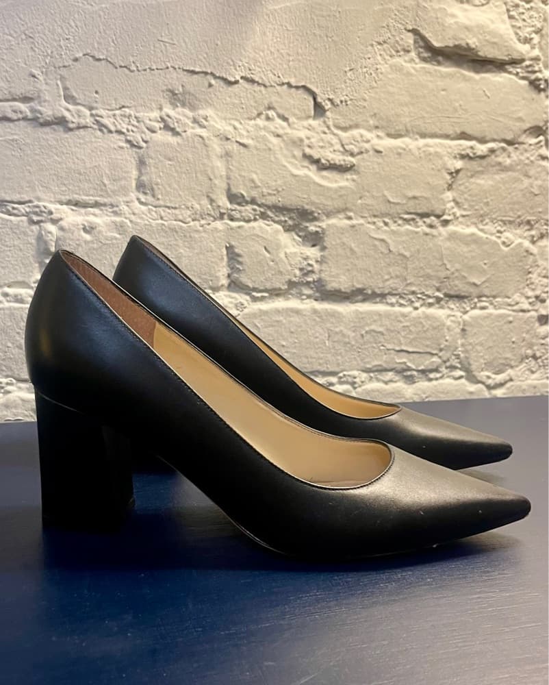 Sleek Black Leather Pumps - Image 3