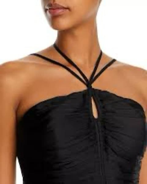 Aqua Midi Ruched Dress - Image 2