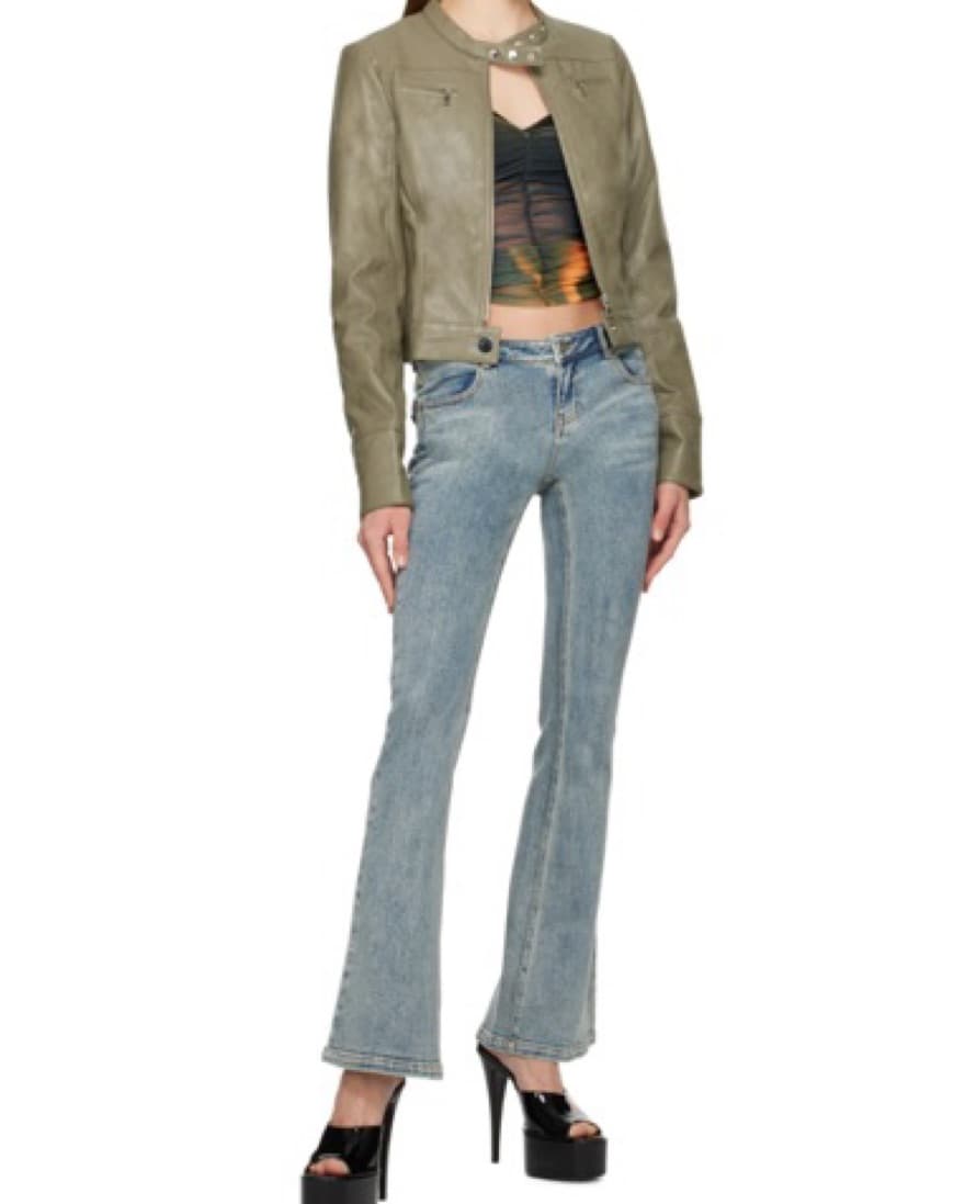 Miaou Moto Jacket Olive  - Image 2