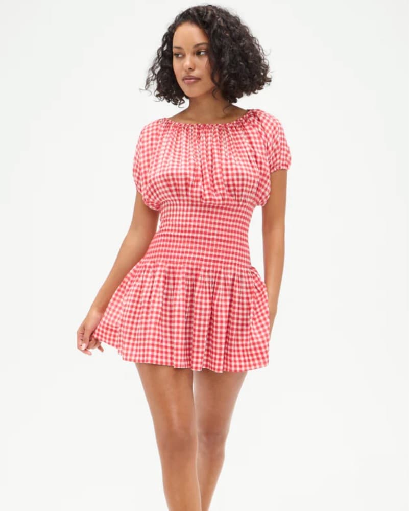 Frankies Bikinis Gingham Dress - Image 1