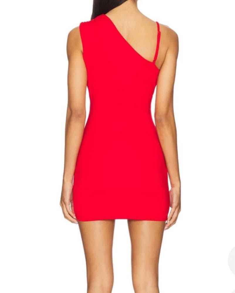 H:ours Safia Mini Dress In Red  - Image 2