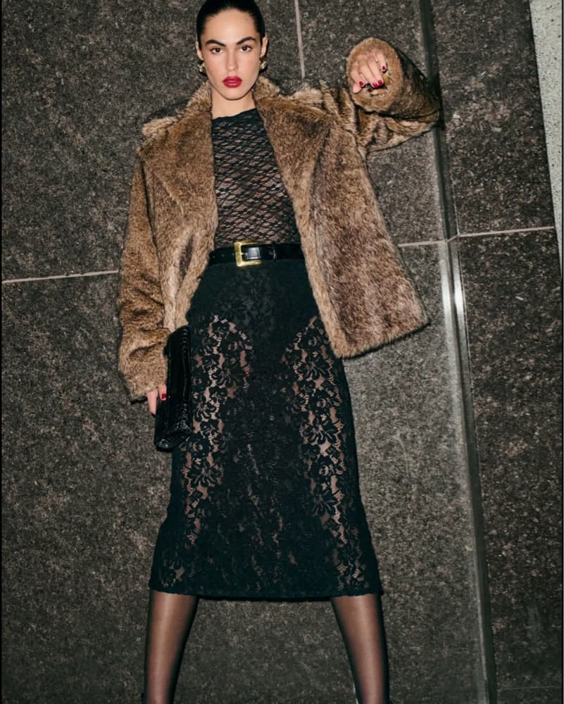 Reformation Rylee Lace Skirt - Image 1