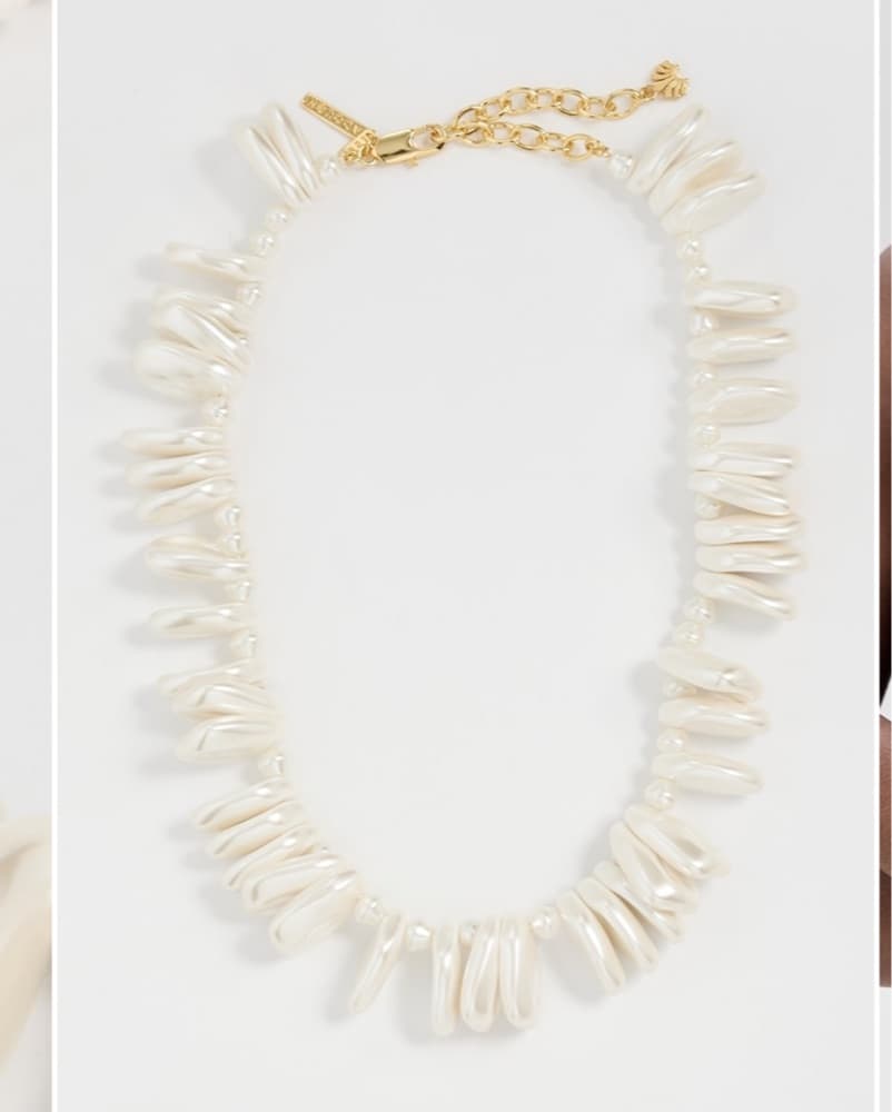 Lele Sadoughi Corfu Pearl Necklace - Image 4