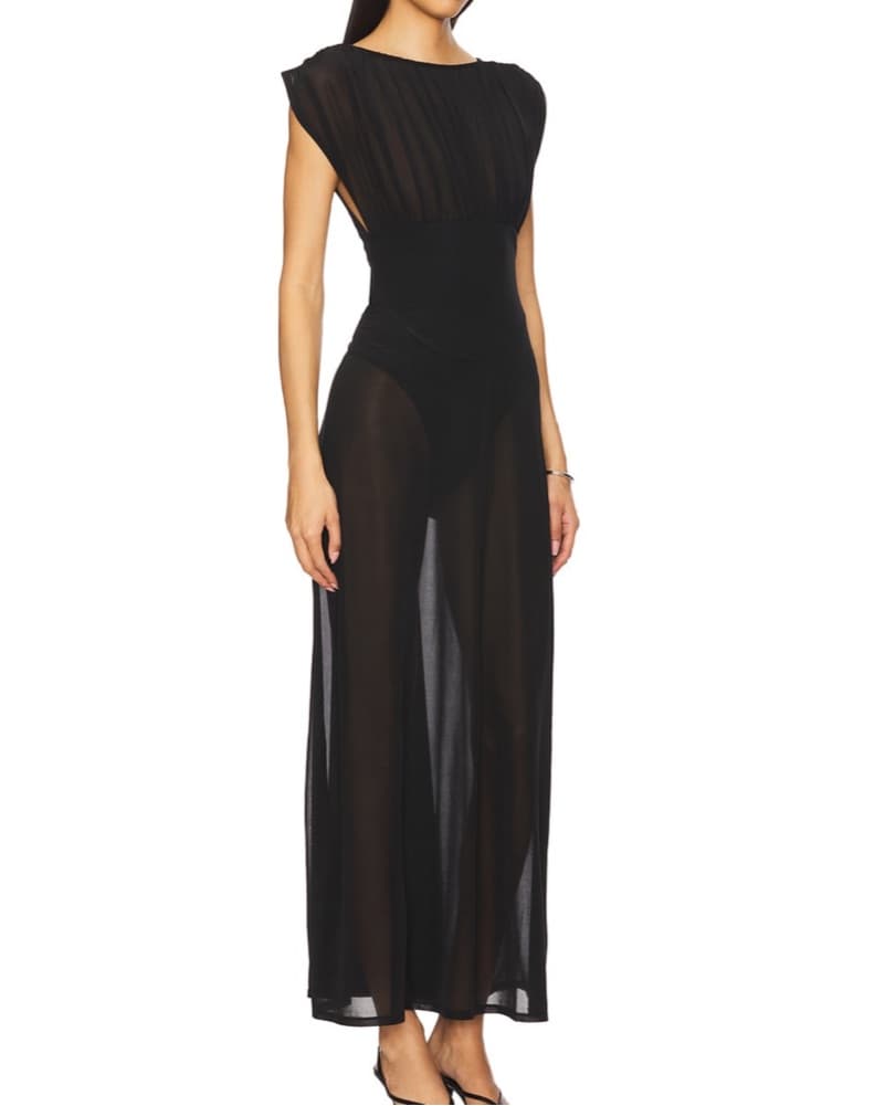Ophelia Dress In Black - Image 2