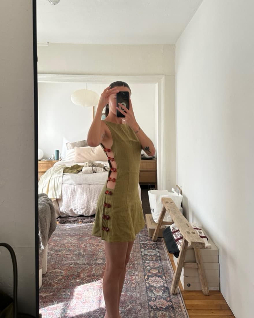 Vrg Grl Linen Mini Dress Set - Image 3