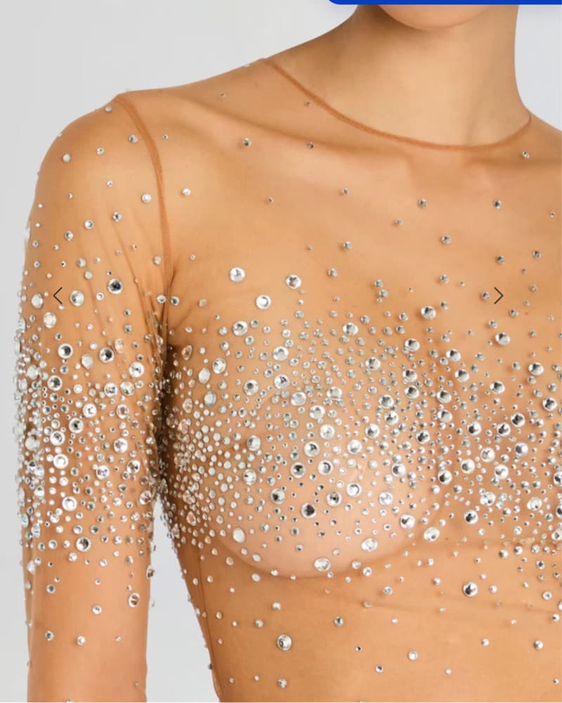 Retrofete Nea Crystal Embellished Top XS - Image 3