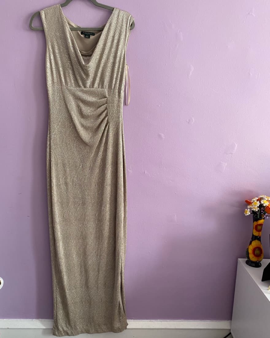 Gold Ralph Lauren Gown - Image 1