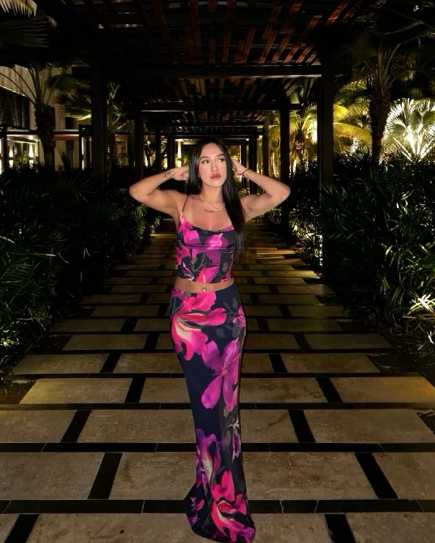 Sweet Salutations Maxi Skirt Purple Haze - Image 3