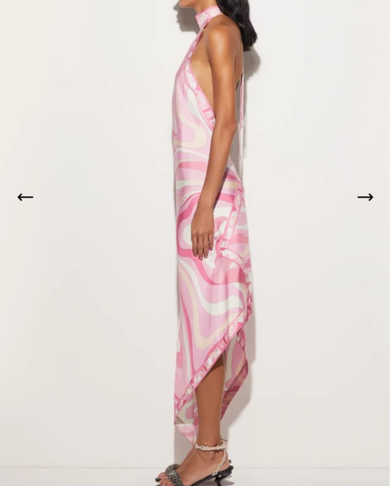 Pucci Pink Marmo Print Silk Twill  - Image 3