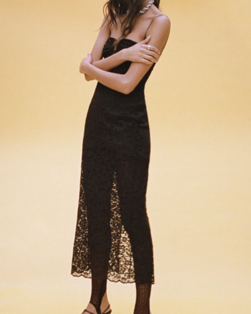 Lace midi dress - Image 5