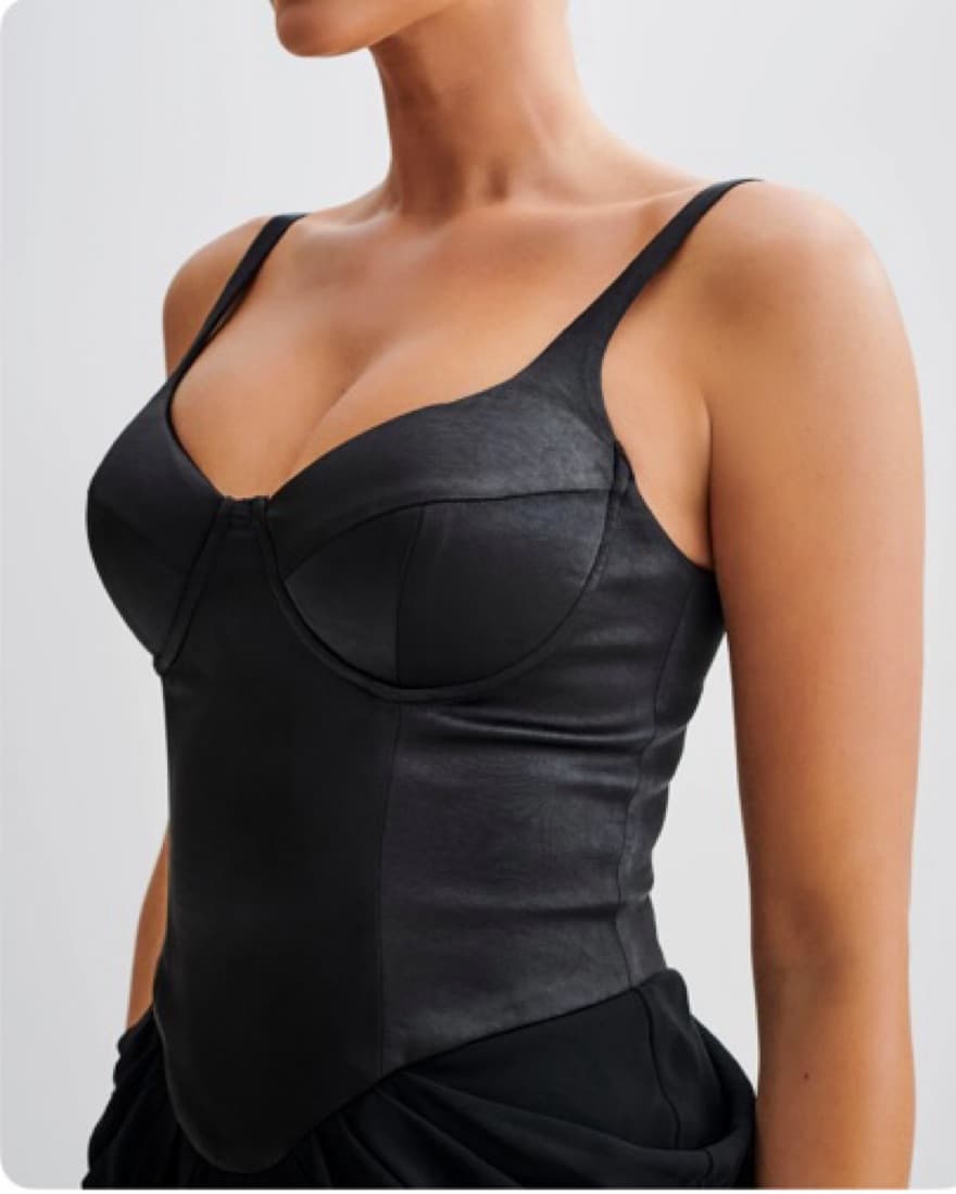 Meshki Leila Satin Corset Maxi size Smal - Image 3
