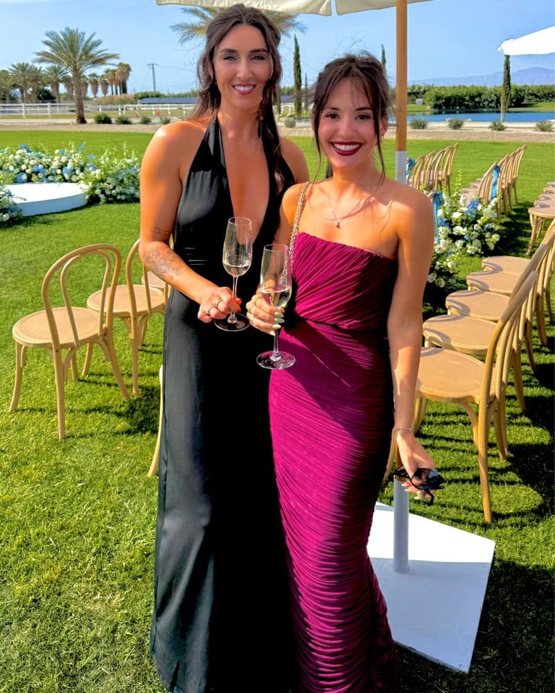 Elegant Ruched Burgundy Gown - Image 1
