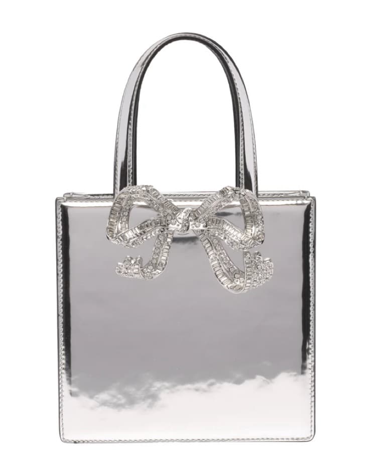 Self-Portrait Bow-Embellished Tote Bag - Image 1