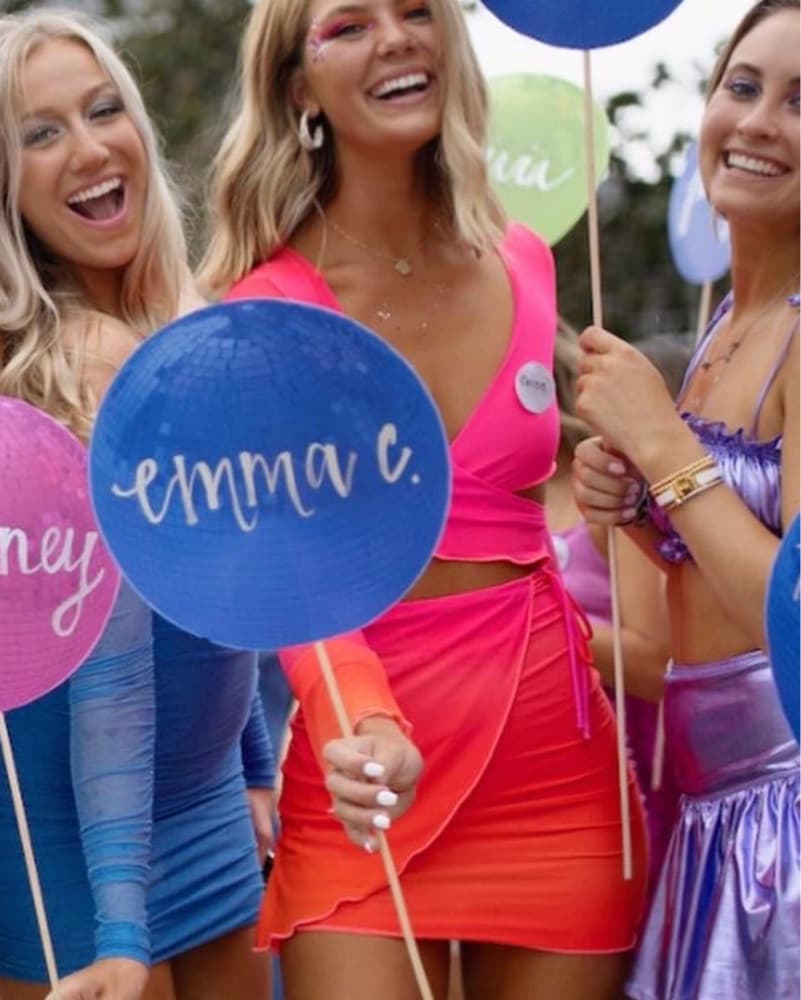Pink/OrangeVibrant Wrap Dress Tiger Mist - Image 2