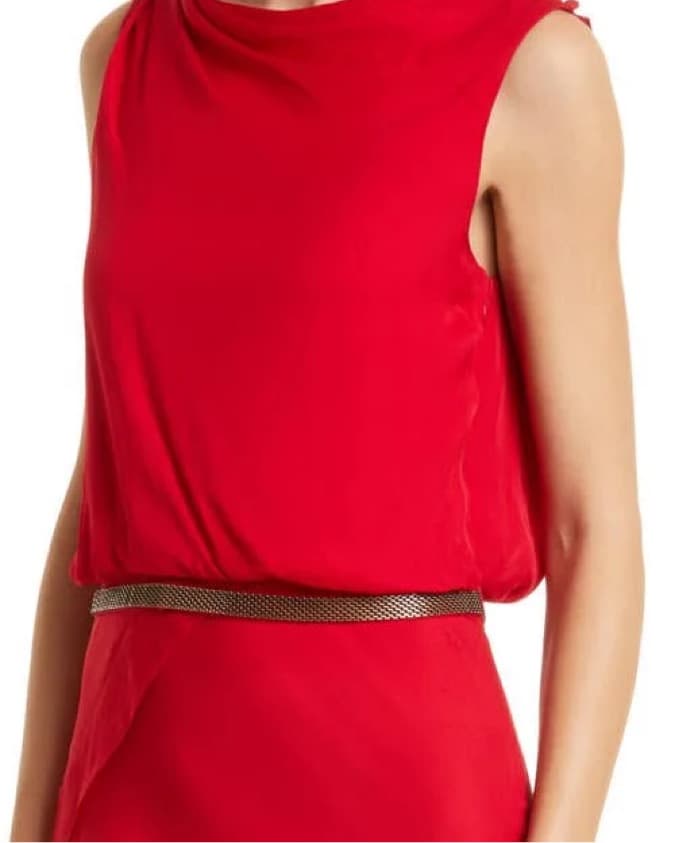 TWP Red Black Tie Gown - Image 5