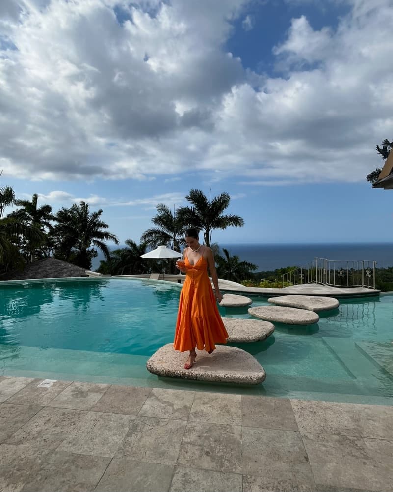 Jacquemus Orange midi Dress  - Image 3