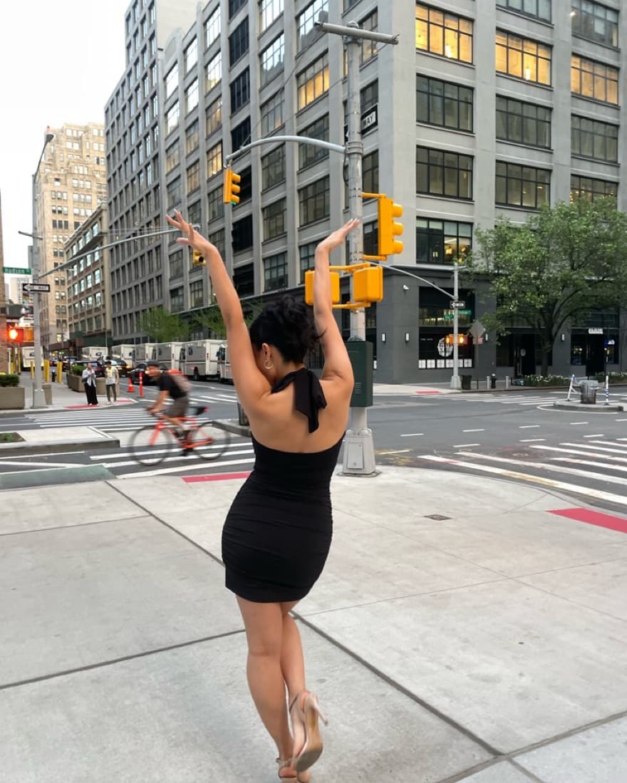 Black Halter Dress - Image 3